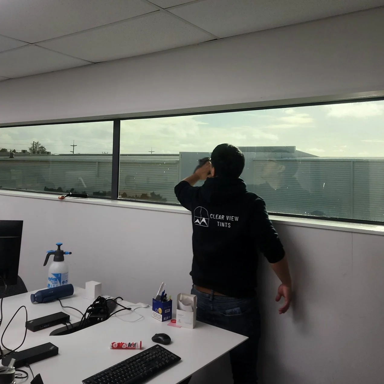 Commercial window tinting helps enhance the appearance of the building