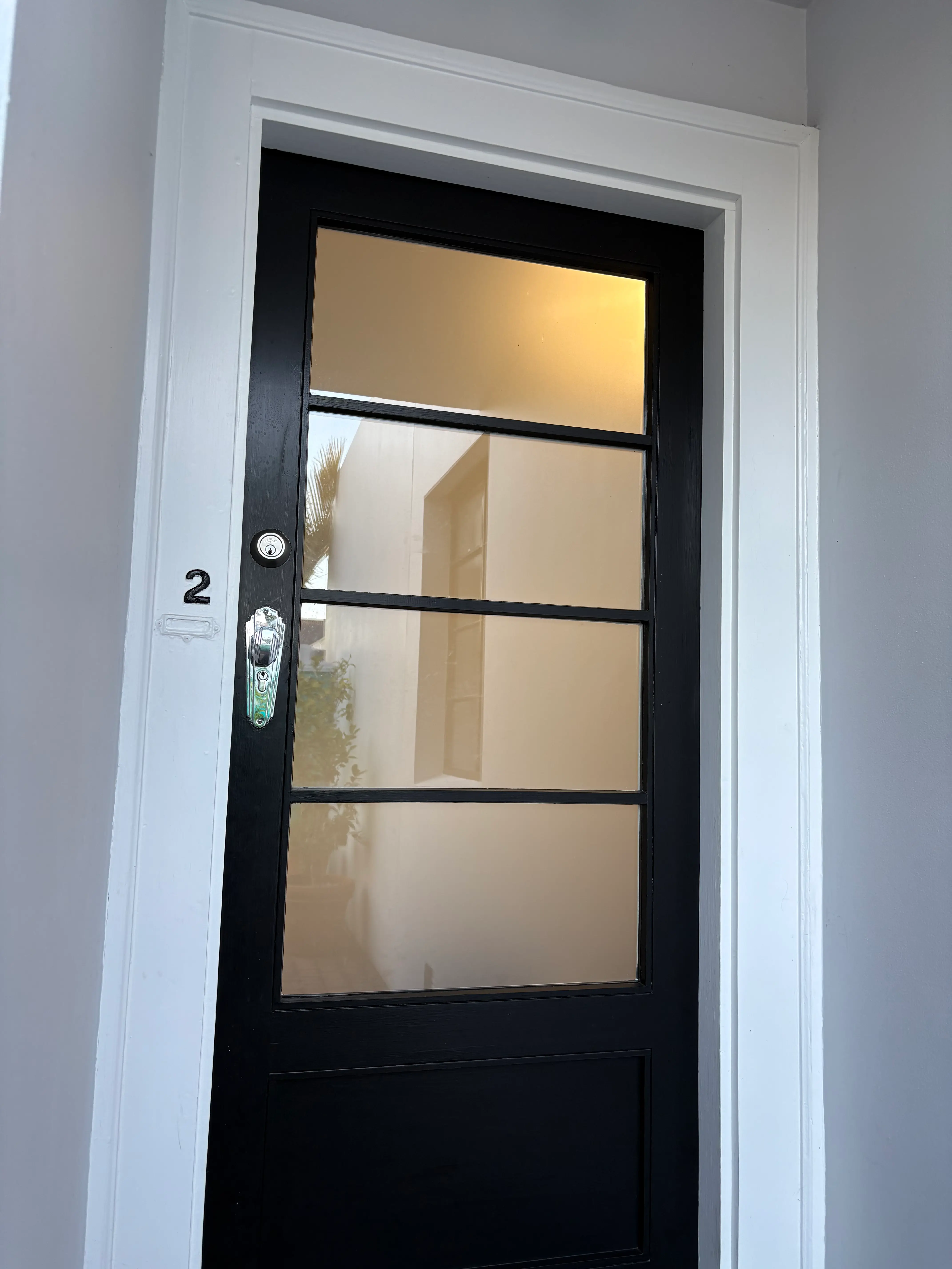 Security window film protecting Hobsonville Point glass areas