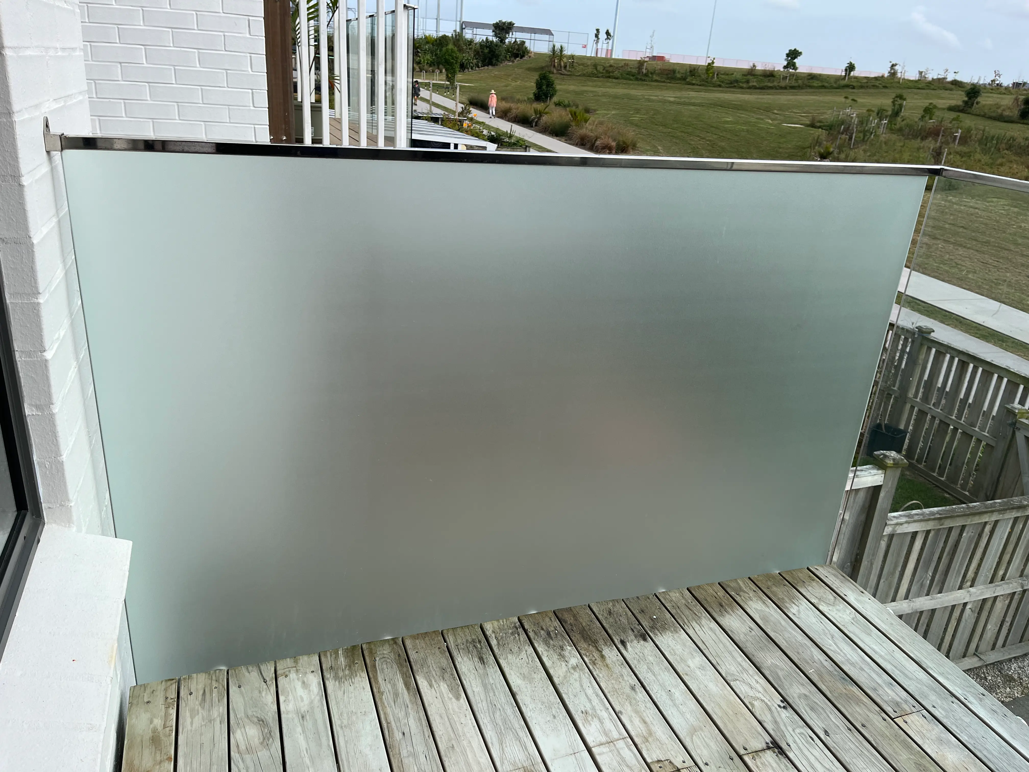 window frosting Takapuna glass installation